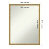 Amanti Art Incline Non-Beveled Wood Framed Bathroom Vanity Wall Mirror - 3 of 4