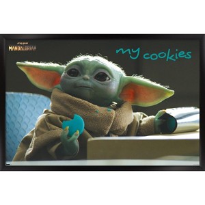 Trends International Star Wars: The Mandalorian Season 2 - The Child Cookies Framed Wall Poster Prints - 1 of 4