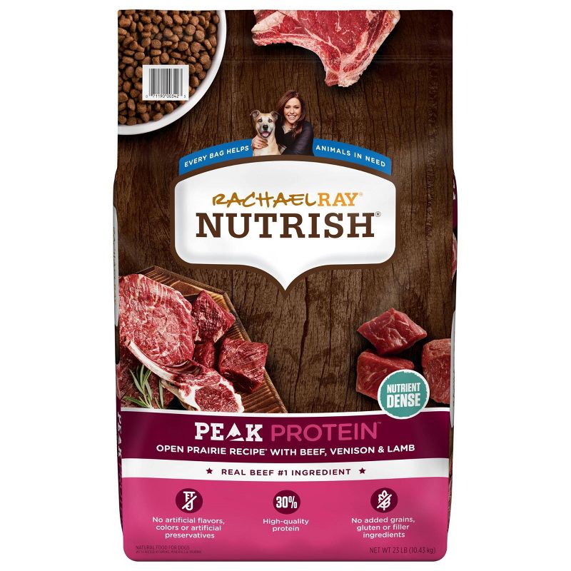 Rachael Ray Nutrish Peak Grain Free Open Range Recipe with Beef, Venison & Lamb Dry Dog Food, 1 of 8