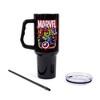 Silver Buffalo Marvel Comics The Avengers 40-Ounce Black Stainless Steel Tumbler With Handle - 3 of 4