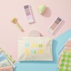 Glamlily 12 Pack Rainbow Pastel Canvas Makeup Bags for Women with Zipper, 4 Colors and 6 Designs (8 x 6 In) - 2 of 4