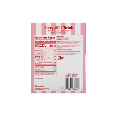 Barebells Berry Milk Sports Drink - 4pk/11 fl oz