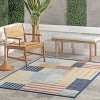 Nuloom Enya Striped 5x8 Indoor/Outdoor Area Rug for Living Room Patio Deck Front Porch Kitchen, Blue Multicolor - 2 of 4