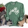 Simply Sage Market Women's Graphic Sweatshirt Jolly Bold Cursive Puff Print - 3 of 4