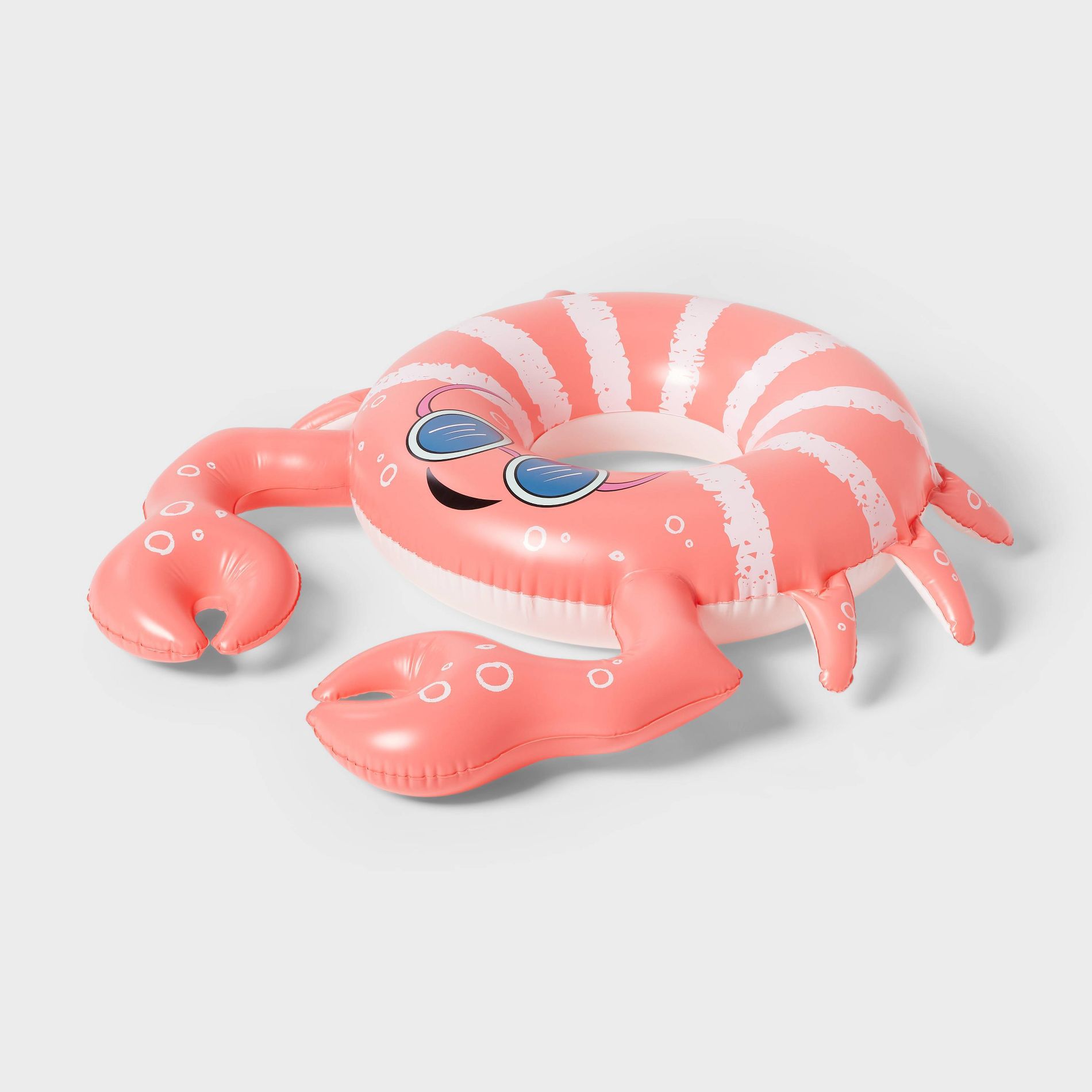 Crab Swim Tube Water Floats and Inflatables - Sun Squad™: PVC Material, 154 lbs Capacity