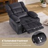 CAVINAS Swivel Recliner Chair, Leather Accent Chair Rocking Chair with Phone Holder for Bedroom, Living Room, Nursery - 2 of 4