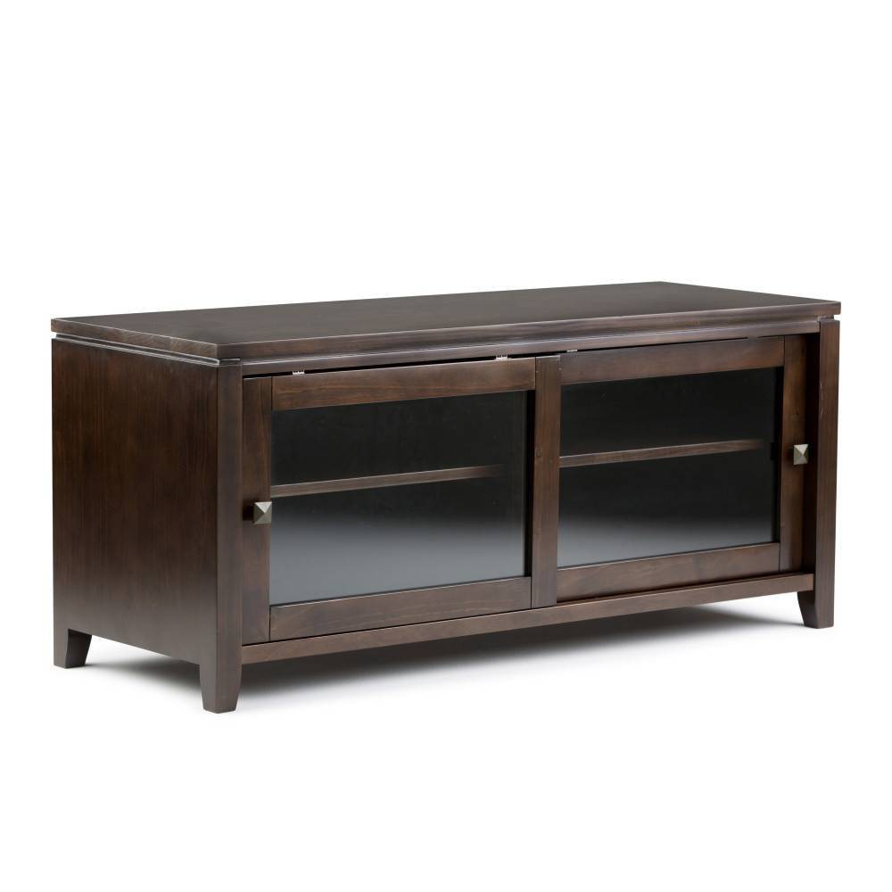 Photos - Mount/Stand Essex Solid Wood TV Stand for TVs up to 50" Mahogany Brown - WyndenHall