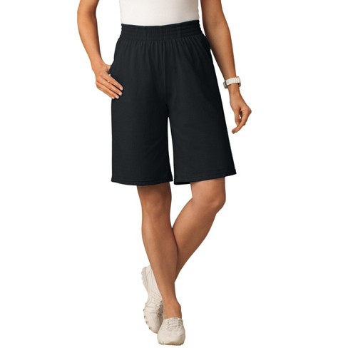 Woman Within Women's Plus Size Elastic-Waist Knit Short - image 1 of 4