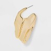 Waved Statement Earrings - A New Day™ Gold - 3 of 3