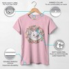 Girl's Aristocats Floral Marie White Kitten T-Shirt - 4 of 4