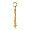 Black Bow Jewelry 14k Yellow Gold Large Anchor with Rope Pendant - 2 of 4