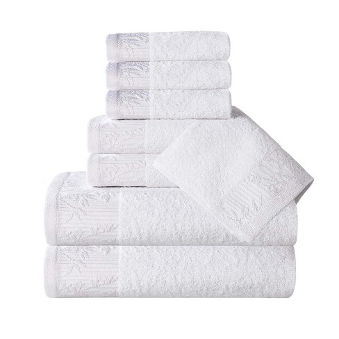 8pc Cotton Bath Towel Set Light Blue : Target