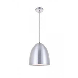 Elegant Lighting Circa 1 Light Burnished Nickel Pendant - 1 of 4