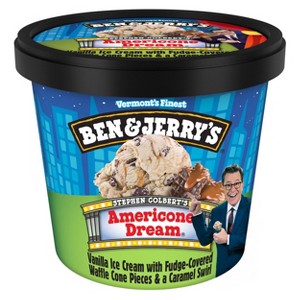 Ben & Jerry's Fudge Caramel Vanilla Americone Dream Ice Cream - 4oz - 1 of 4