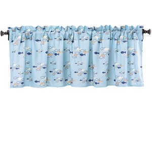 The Lakeside Collection School of Fish Bath Collection - Valance - 1 of 3