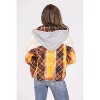 Women's Frayed Mixed Pattern Shacket - Oli & Hali - 2 of 3