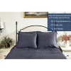 Delara GOTS Certified 100% Organic Cotton Euro Sham Pack of 2, 400 TC, Moisture-Wicking, Smooth & Breathable High-Quality Euro Sham - 4 of 4