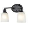 Millennium Lighting Amberle 2 - Light Vanity in  Matte Black - 3 of 4