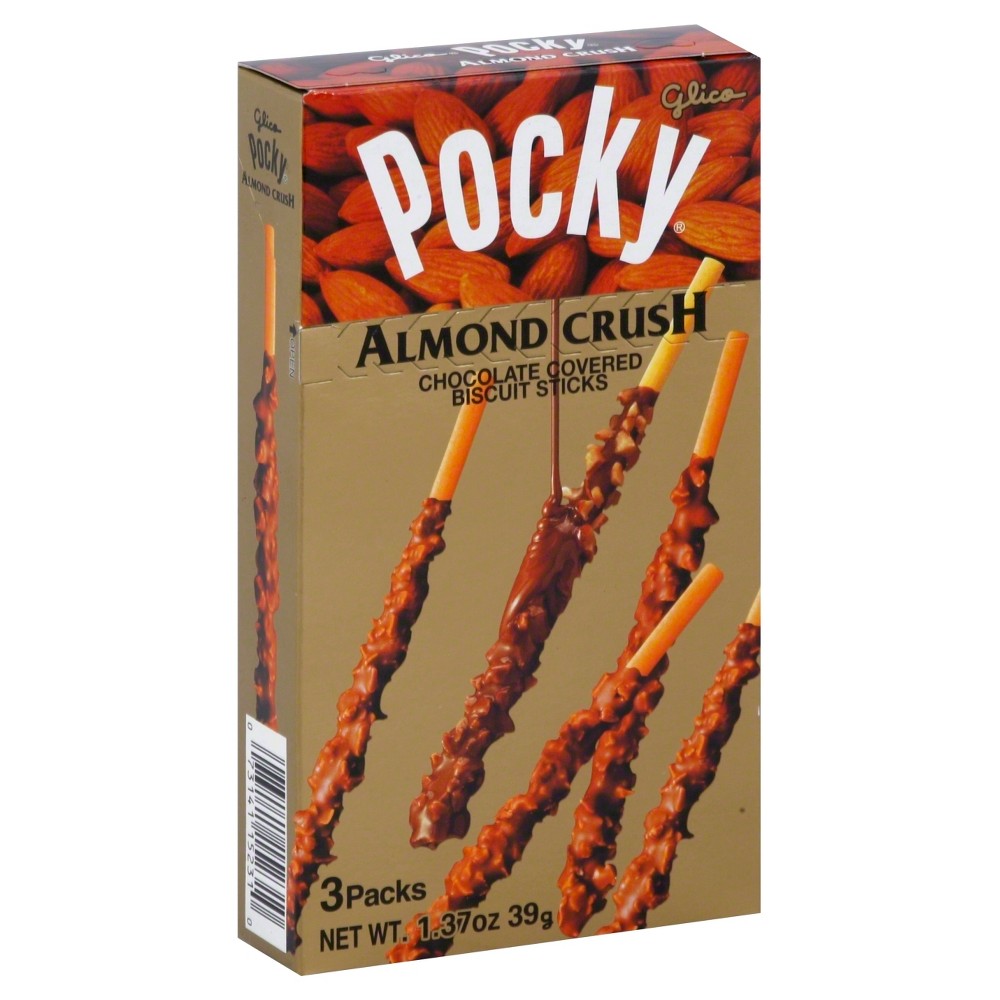 UPC 073141110815 product image for Glico Pocky Chocolate Almond Crush Biscuit - 1.37oz | upcitemdb.com