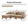 VASIP Boucle Fabric 3-Seater Sofa, Shell-Shaped Armrests & Self-Wrapped Cylindrical Legs, for Living Room & Apartment,Beige - 2 of 4