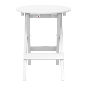 WestinTrends Malibu HDPE Outdoor 24.5 Inch Round Portable Folding Patio Dining Table - 1 of 4