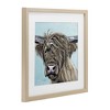 Stupell Industries Highland Cow Windblown Framed Print Under Glass Art - 2 of 4