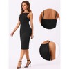 Allegra K Women's Boat Neck Casual Midi Sleeveless Tank Dresses - 2 of 4