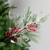 Northlight Frosted Mixed Pine Artificial Christmas Spray with Berries and Pine Cones - 31" - 2 of 4