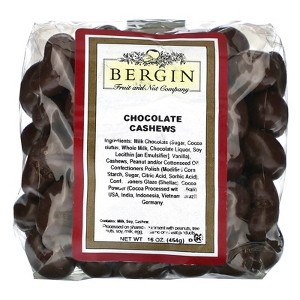 Bergin Fruit and Nut Company Chocolate Cashews , 16 oz (454 g) - 1 of 2