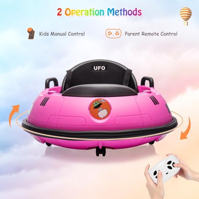 12V Pink Electric Kids Bumper Car with Remote Control