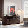 CAVINAS TV Stand Farmhouse 3 Doors TV Stand with Storage Cabinet Entertainment Center for Living Room - 3 of 4