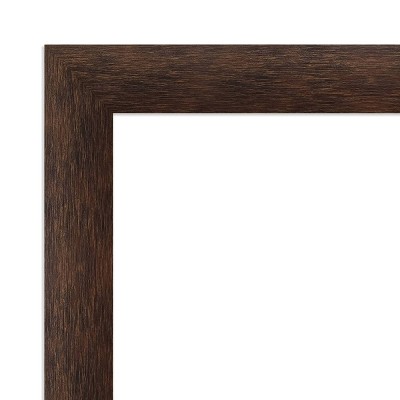 Warm Walnut Narrow Framed Magnetic Memo Board 27x15