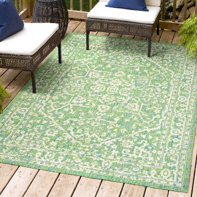 JONATHAN Y Malta Bohemian Medallion Textured Weave Indoor/Outdoor Area Rug