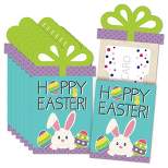 Big Dot of Happiness Hippity Hoppity - Easter Bunny Party Money and Gift Card Sleeves - Nifty Gifty Card Holders - Set of 8