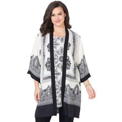 Catherines Women's Plus Size Alfresco Long Duster