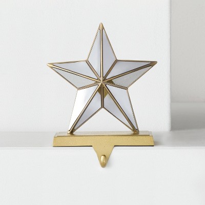 Mirrored Star Christmas Stocking Holder with Gold Base - Wondershop™