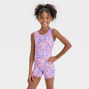 Girls' Dance 'Butterfly' Biketard - Cat & Jack™ Purple - 1 of 3