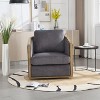 KTMBDW Swivel Barrel Chair, 30" W Modern Round Accent Arm Chairs 360 Degree Swivel Single Circle Club Sofa Chair for Living Room Bedroom - 2 of 4