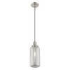 Livex Lighting Art Glass 1 - Light Pendant in  Brushed Nickel - 4 of 4