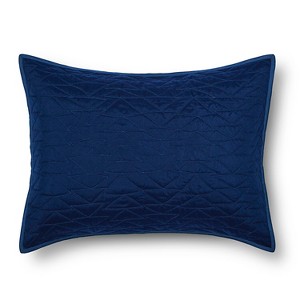 Triangle Stitch Pillow Sham (Standard) Blue - Pillowfort