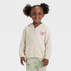 Toddler Girls' Zip-Up French Terry Hoodie - Cat & Jack™ - 1 of 4