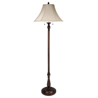 62" Metal Traditional Floor Lamp Rust - Cal Lighting