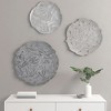 Gulches Textured Feather 3-piece Metal Disc Wall Decor Set - 3 of 4
