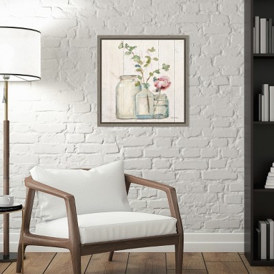 Amanti Art Blossoms on Birch IV by Cheri Blum Canvas Wall Art Print Framed 16-in. x 16-in.