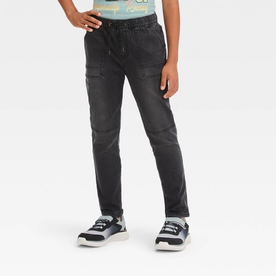 Boys' Skinny Checkered Jeans - Art Class™ Black 8 : Target