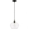 Livex Lighting Aldrich 1 - Light Pendant in  Black/Brushed Nickel - 4 of 4