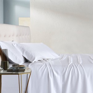 Egyptian Linens Silky Soft 100% Bamboo Viscose Sateen Sheet Set - 1 of 4