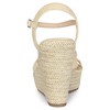 Allegra K Women's Platform Espadrille Wedge Heel Sandals - 3 of 4