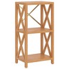 vidaXL 3-Tier Shelf 15.7 in.x11.8 in.x30.7 in. Solid Wood Oak - 2 of 4
