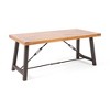 Maggift Patio End Tables Accent Side End Table for Outdoor and Indoor, Garden, Backyard Use, Special Design, Brown, 70"*33"*29.5" - 4 of 4